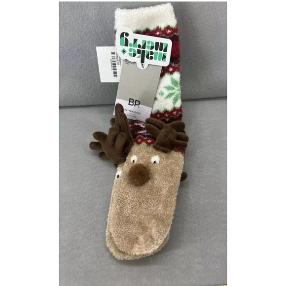 BP butter socks from Nordstrom‎ reindeer - Picture 1 of 4
